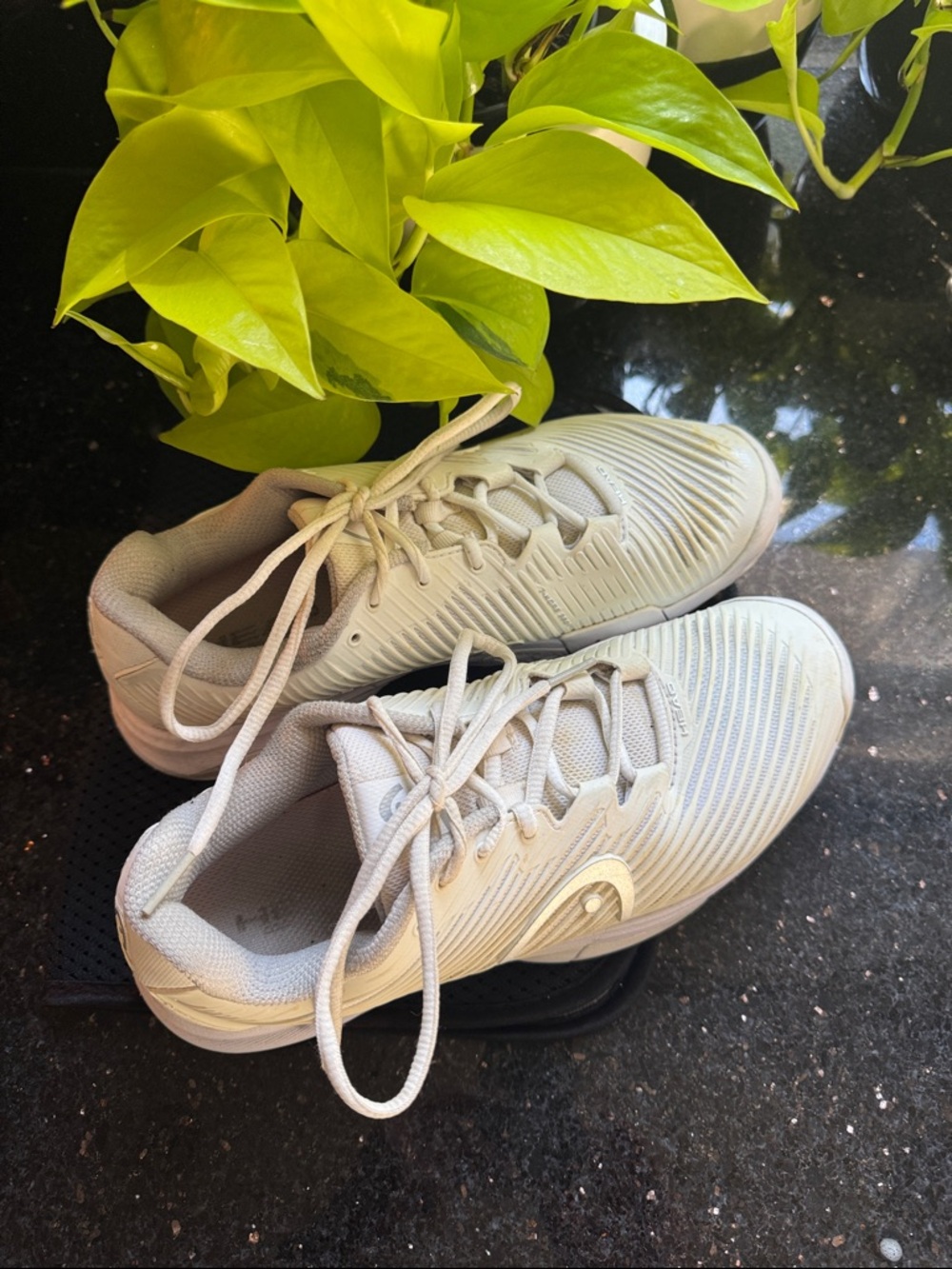 HEAD pickle ball Beige Athletic Sneakers - Neutral Lace-Up Trainers size 9